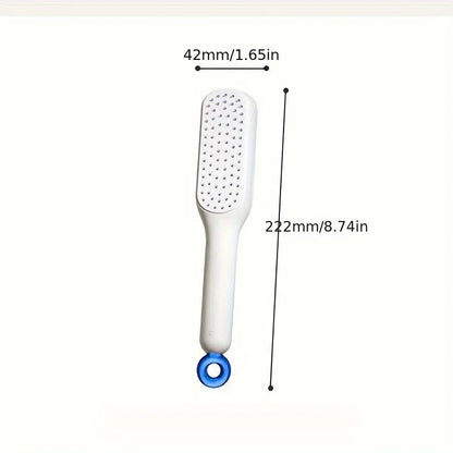 Retractable Hair Brushes for Women,Anti-Static Massage Comb with Self-Cleaning Retractable Bristles, Easy Hair Removal Hairbrush