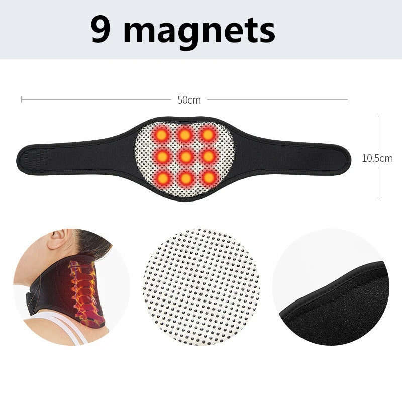 Self-Heating Magnetic Neck Support